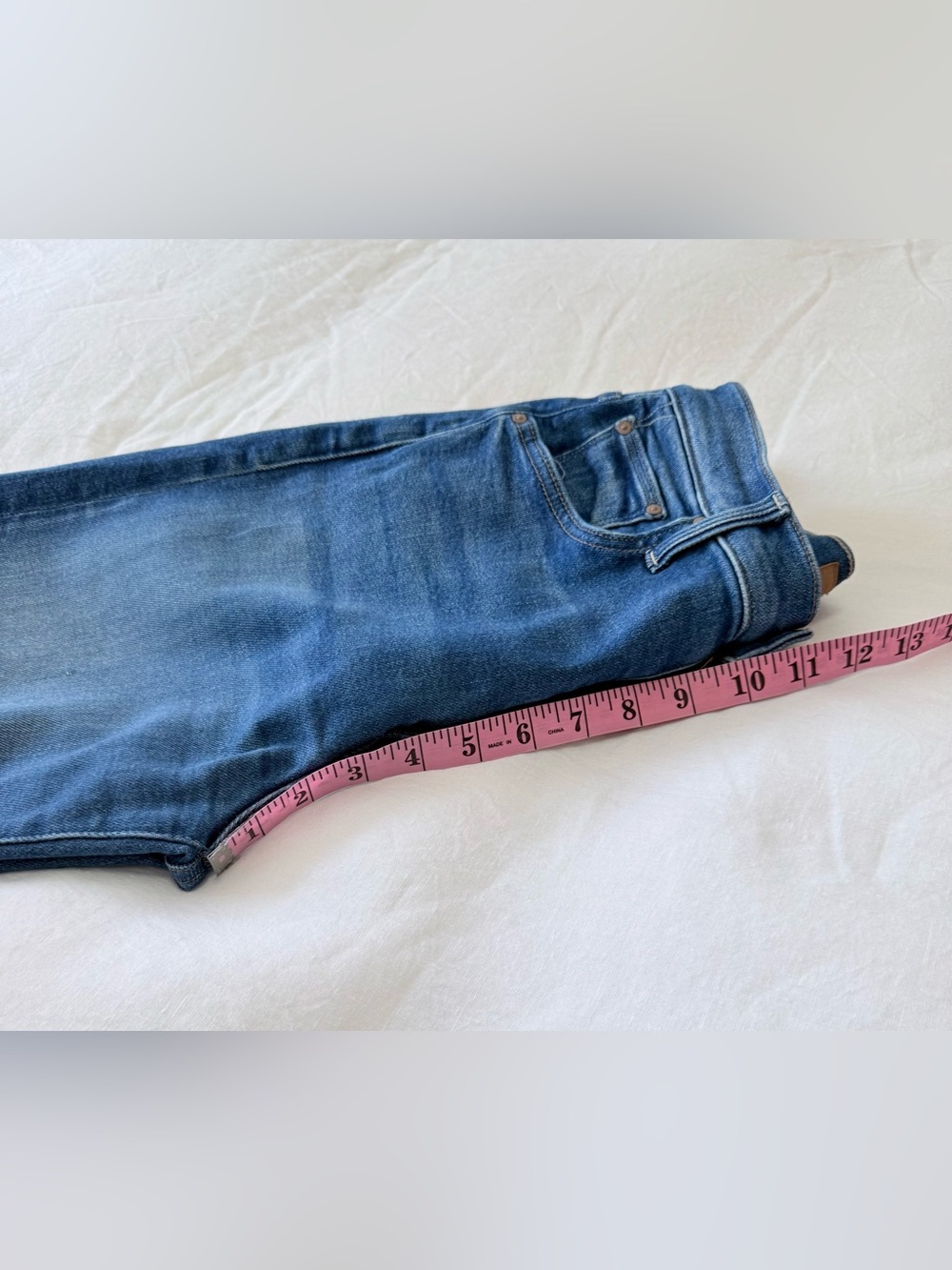 Mother | SZ 28 | The Rambler Zip Flood High Rise Blue Jeans Nip it in the Bud - Picture 9 of 11